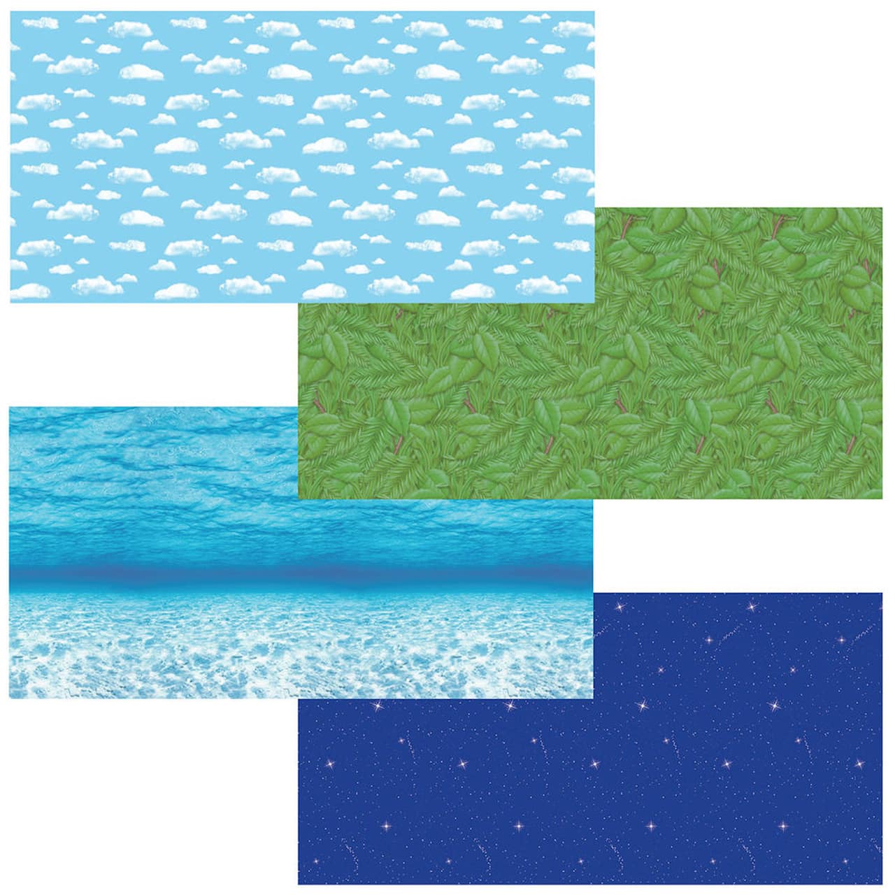 Pacon® Fadeless® Nature Assortment Bulletin Board Art Paper Rolls, 4ft. x 12ft., 4ct.